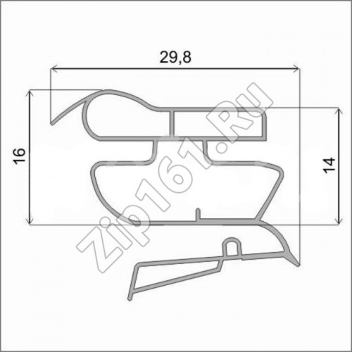 Уплотнитель холодильника 520x940мм Профиль ИН