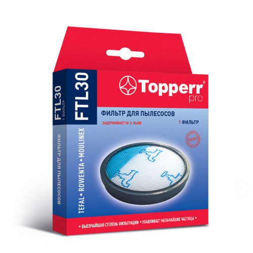 FTL 30 Topperr Губчатый фильтр для пылесосов Tefal, Rowenta, Moulinex