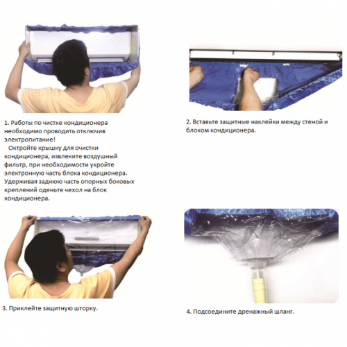Чехол для чистки внутреннего блока кондиционера (70-100см), ISL562Q