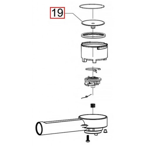 Адаптер в рожок (мембрана) для кофеварки Saeco (Саеко), Philips (Филлипс) - 142862959