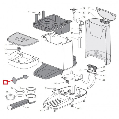 Ложка мерная с темпером для кофемашины DeLonghi (Делонги) - 7313286119