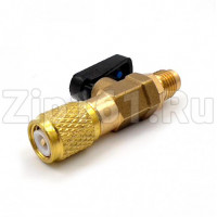 Переходник с краном CBFF-1CBFF-1 (1/4SAE F * 1/4 SAE M)