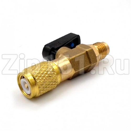 Переходник с краном CBFF-1CBFF-1 (1/4SAE F * 1/4 SAE M)