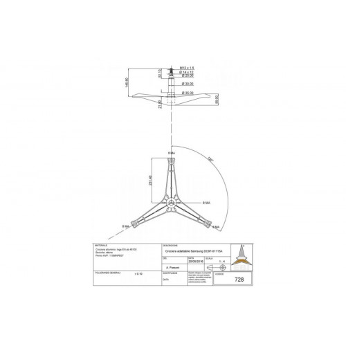 Крестовина барабана cod728 DC97-01115A