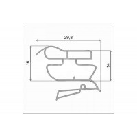 Уплотнитель холодильника 520x940мм Профиль ИН