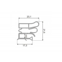 Уплотнитель 520х1020 Zanussi 520х1020 профиль ПС