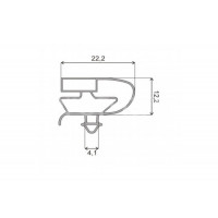Уплотнитель 732x1060мм для холодильника Профиль ЕА
