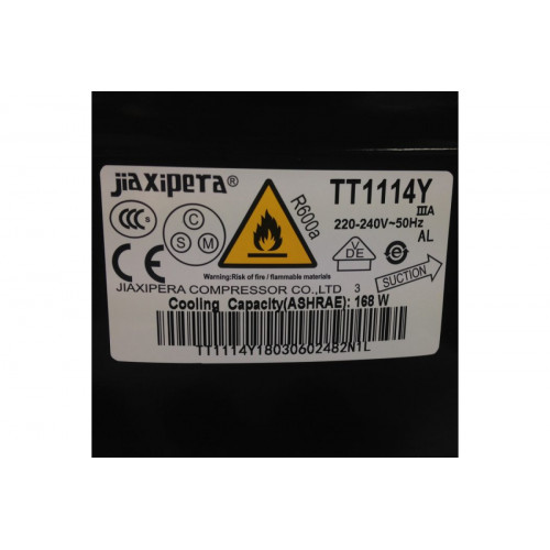 Компрессор Jiaxipera T1114YE R600a (Вт при -23.3° 168W) HMK95AA