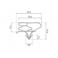 Уплотнитель холодильника 570x620мм Профиль