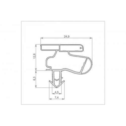 Уплотнитель холодильника 580x700мм Профиль