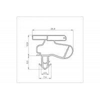 Уплотнитель холодильника 580x990мм Профиль